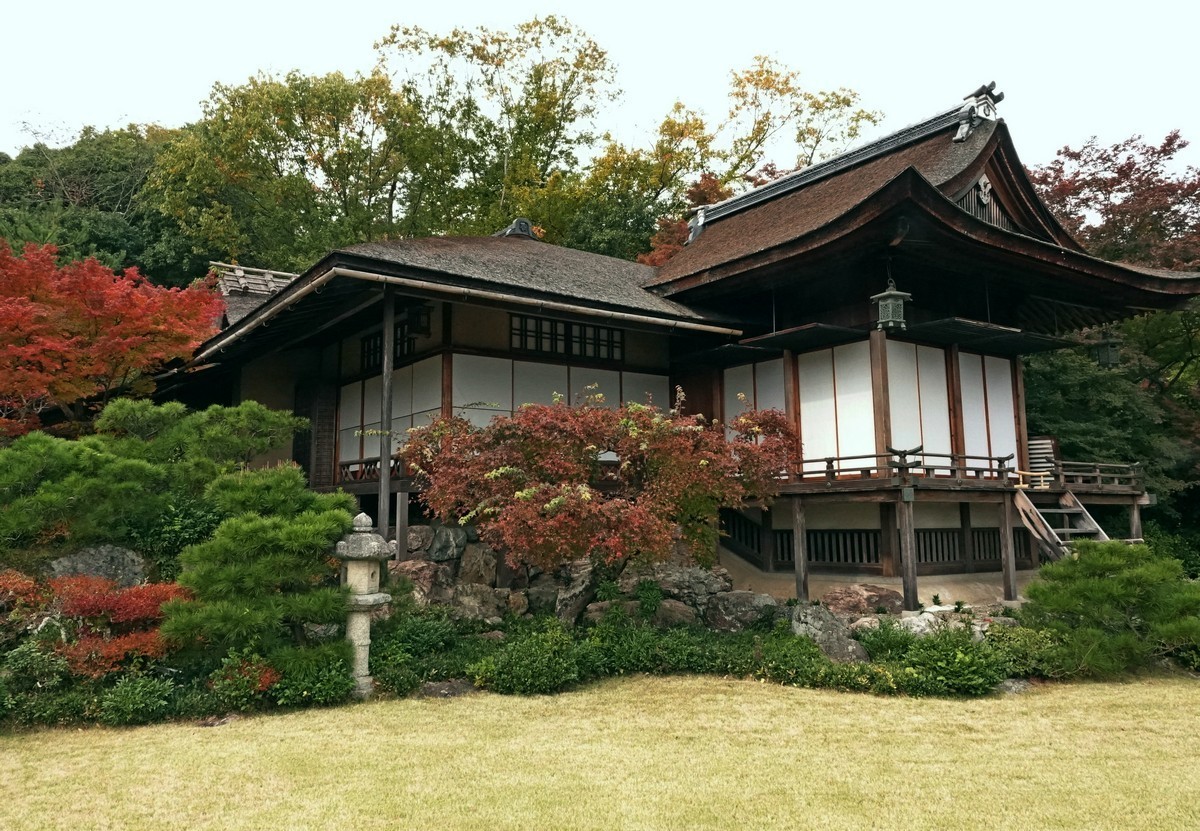 日本关西赏枫游8大河内山庄庭园