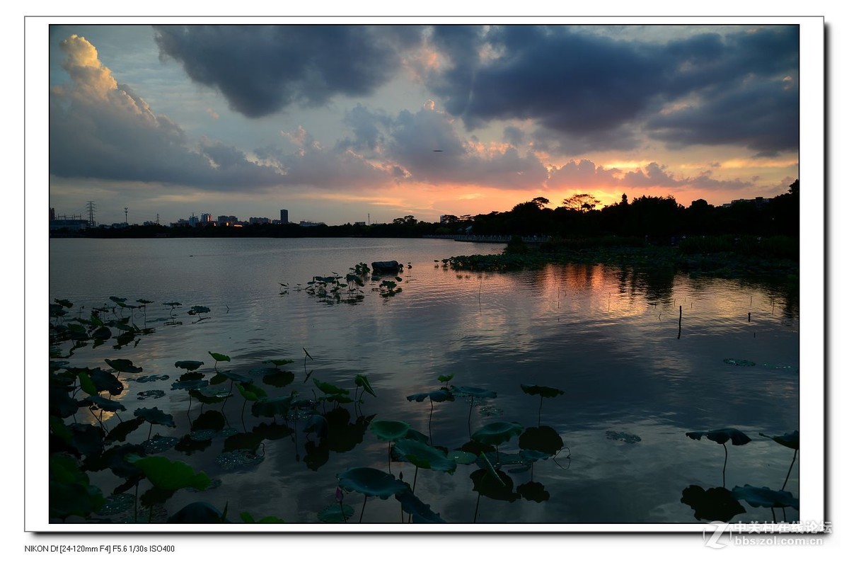 2016夏至海珠湖日落照(越夜越精彩).