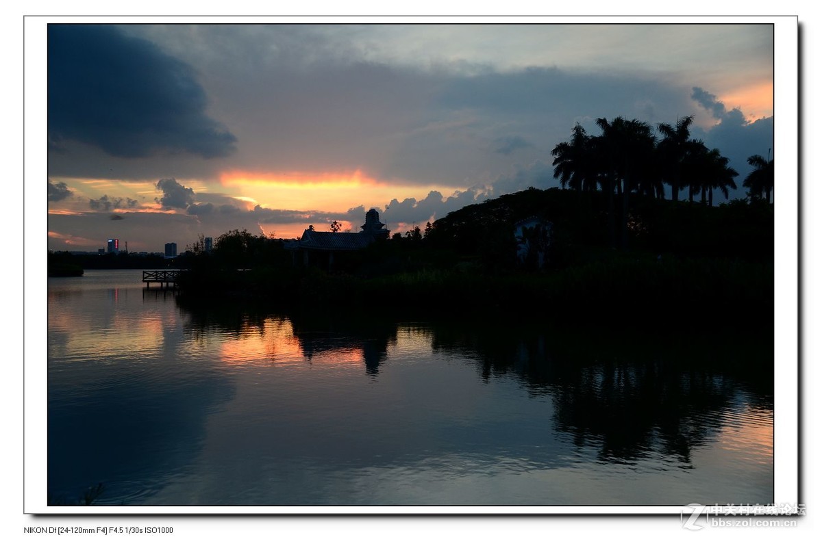 2016夏至海珠湖日落照(越夜越精彩).
