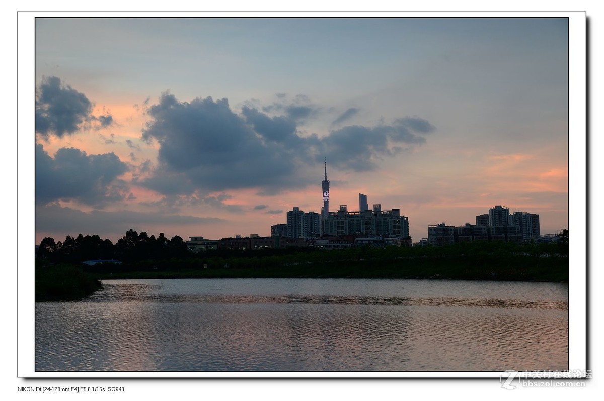 2016夏至海珠湖日落照(越夜越精彩).