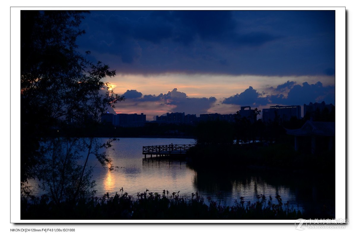 2016夏至海珠湖日落照(越夜越精彩).