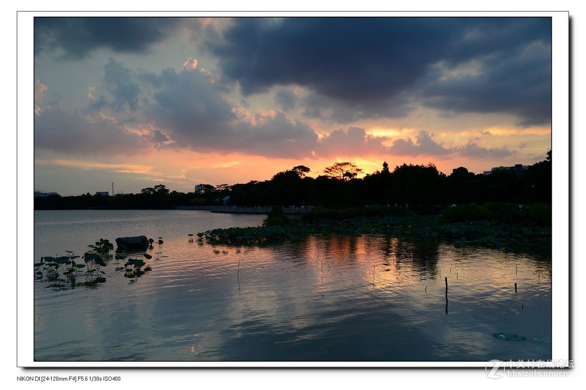 2016夏至海珠湖日落照(越夜越精彩).
