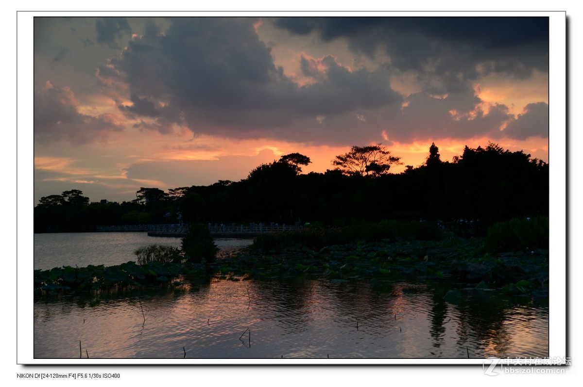 2016夏至海珠湖日落照(越夜越精彩).