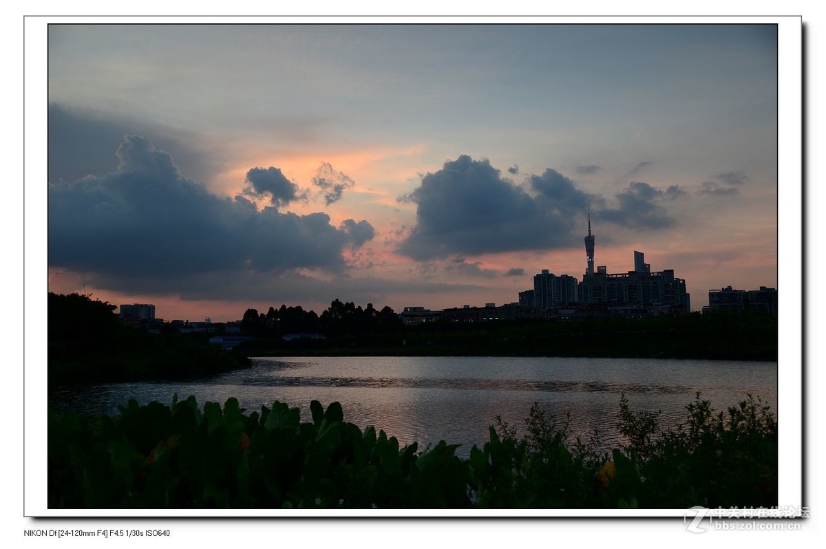 2016夏至海珠湖日落照(越夜越精彩).