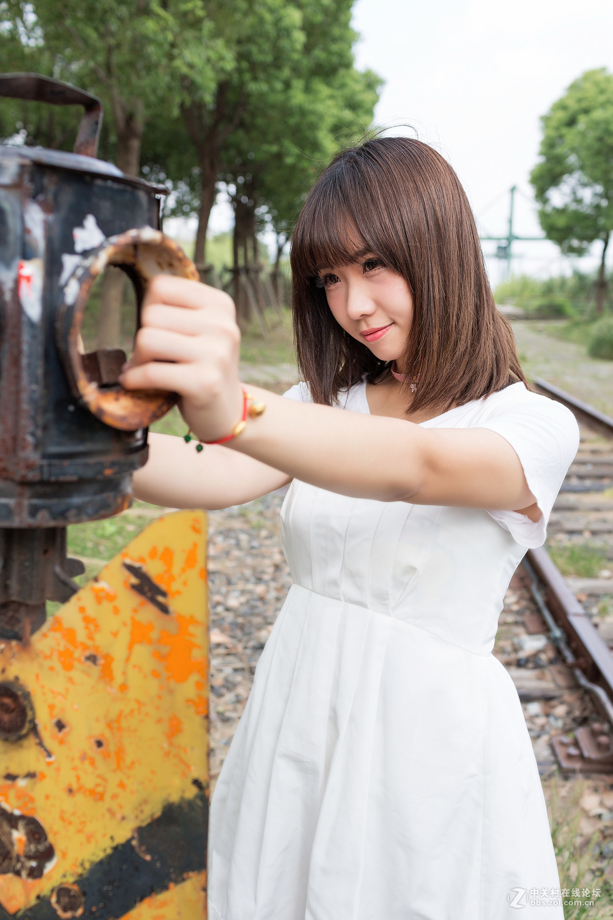 滨江偶遇美女