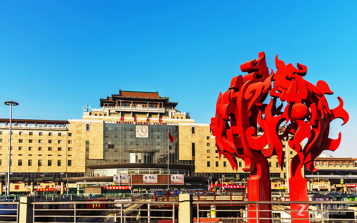 北京西站南广场环岛图片