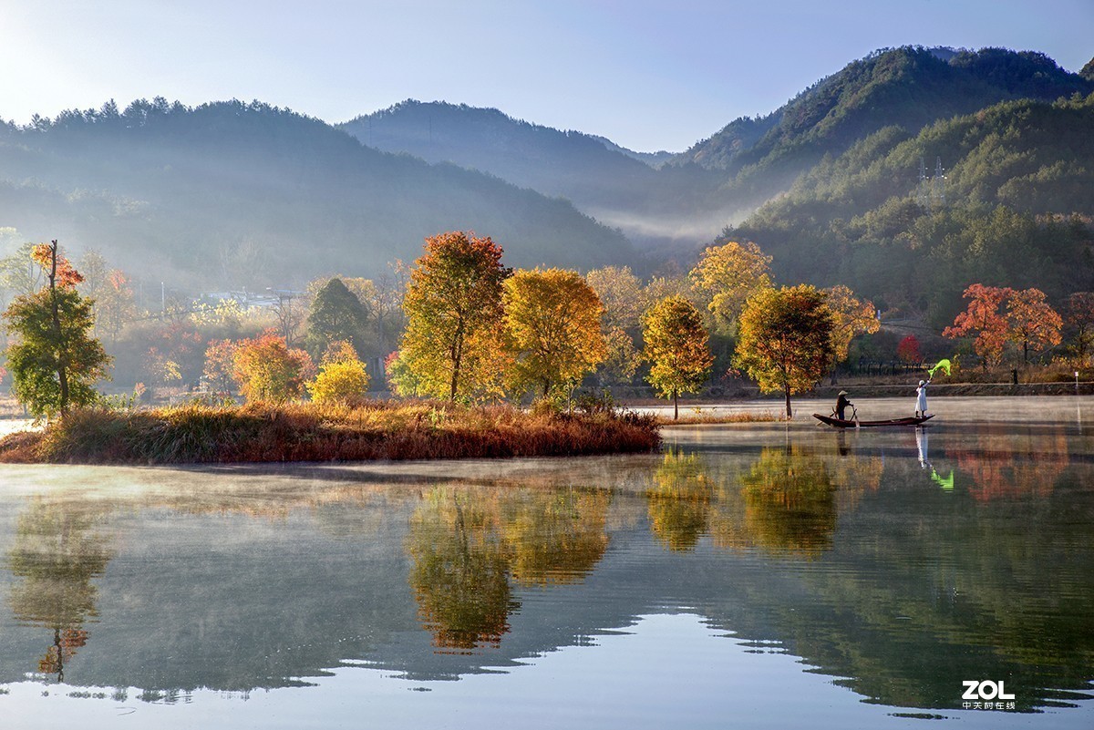 #ZOL月赛晒秋# 山乡红叶