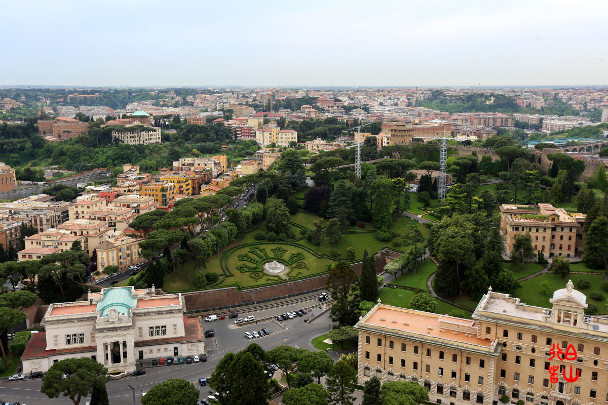 【梵蒂冈】圣彼得大教堂上看罗马