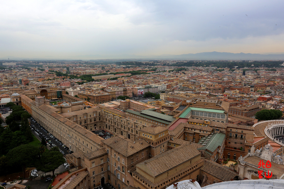 【梵蒂冈】圣彼得大教堂上看罗马