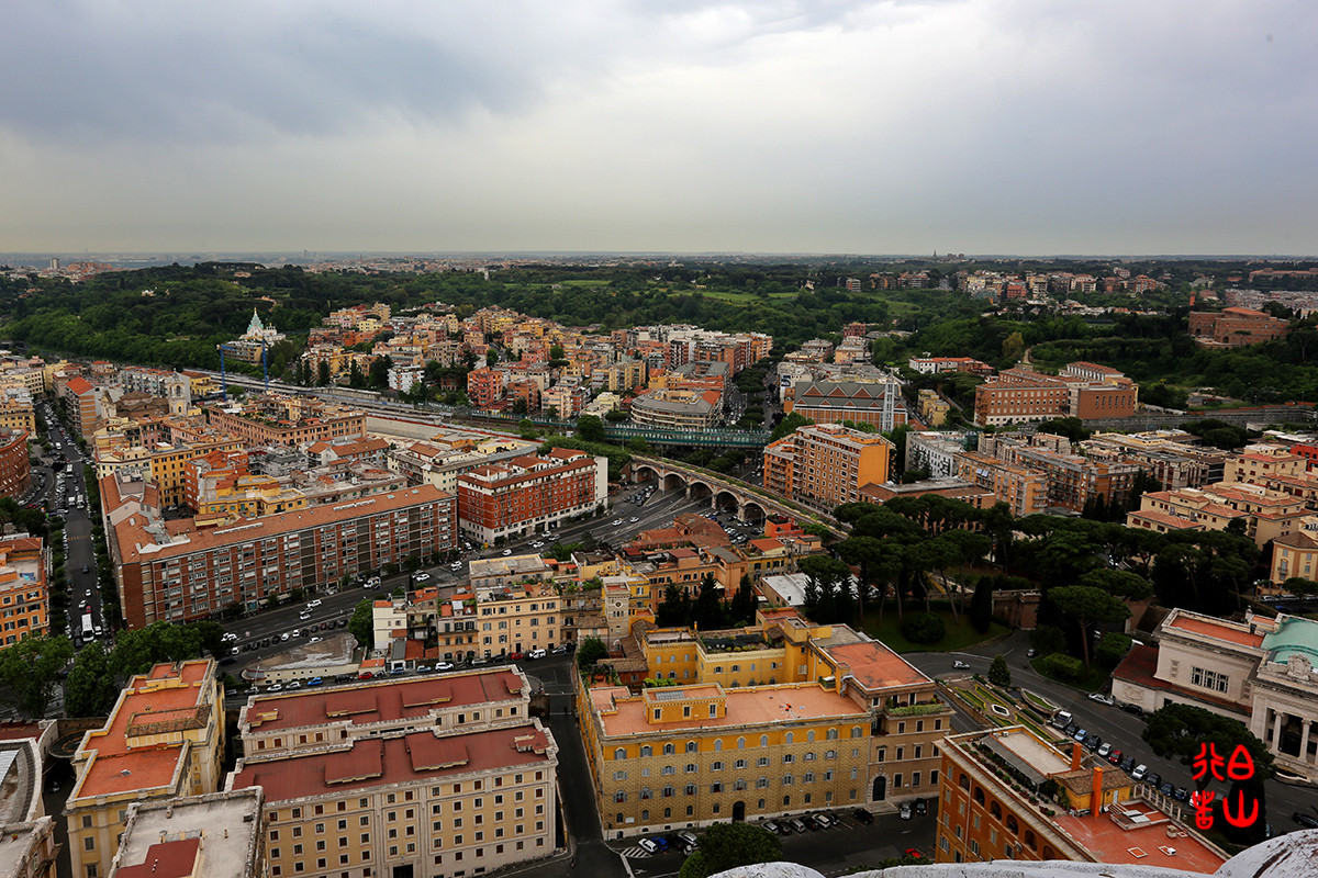 【梵蒂冈】圣彼得大教堂上看罗马