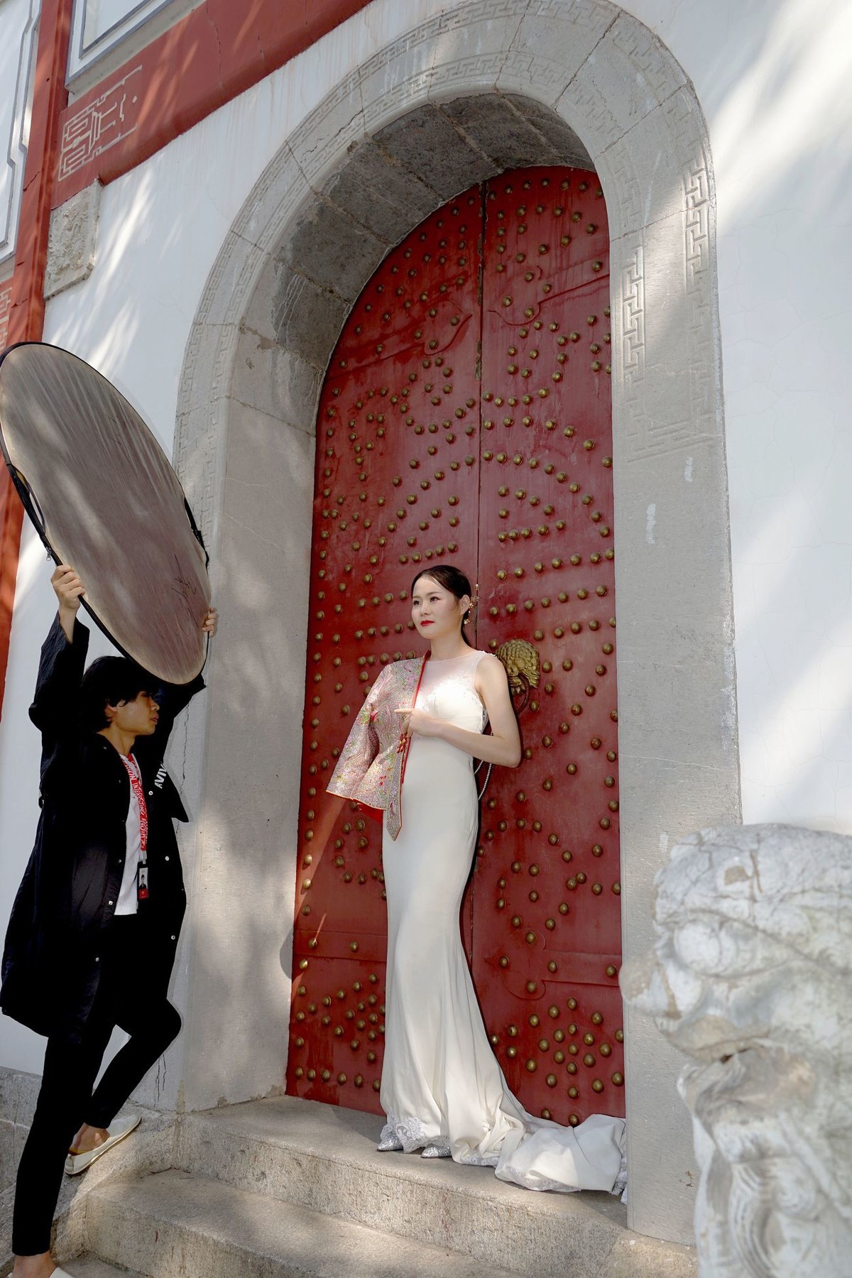 环境人像外拍---晴川阁山门下的新娘子！。。。。。。。。赠拍！