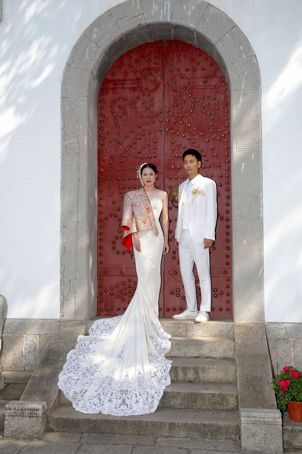 环境人像外拍---晴川阁山门下的新娘子！。。。。。。。。赠拍！