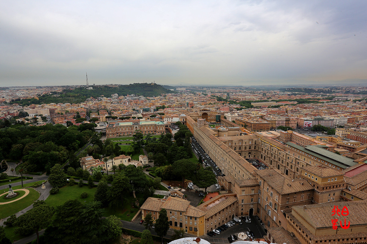 【梵蒂冈】圣彼得大教堂上看罗马