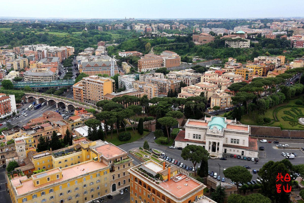 【梵蒂冈】圣彼得大教堂上看罗马
