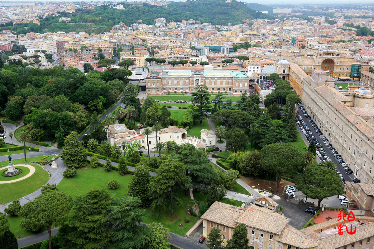 【梵蒂冈】圣彼得大教堂上看罗马