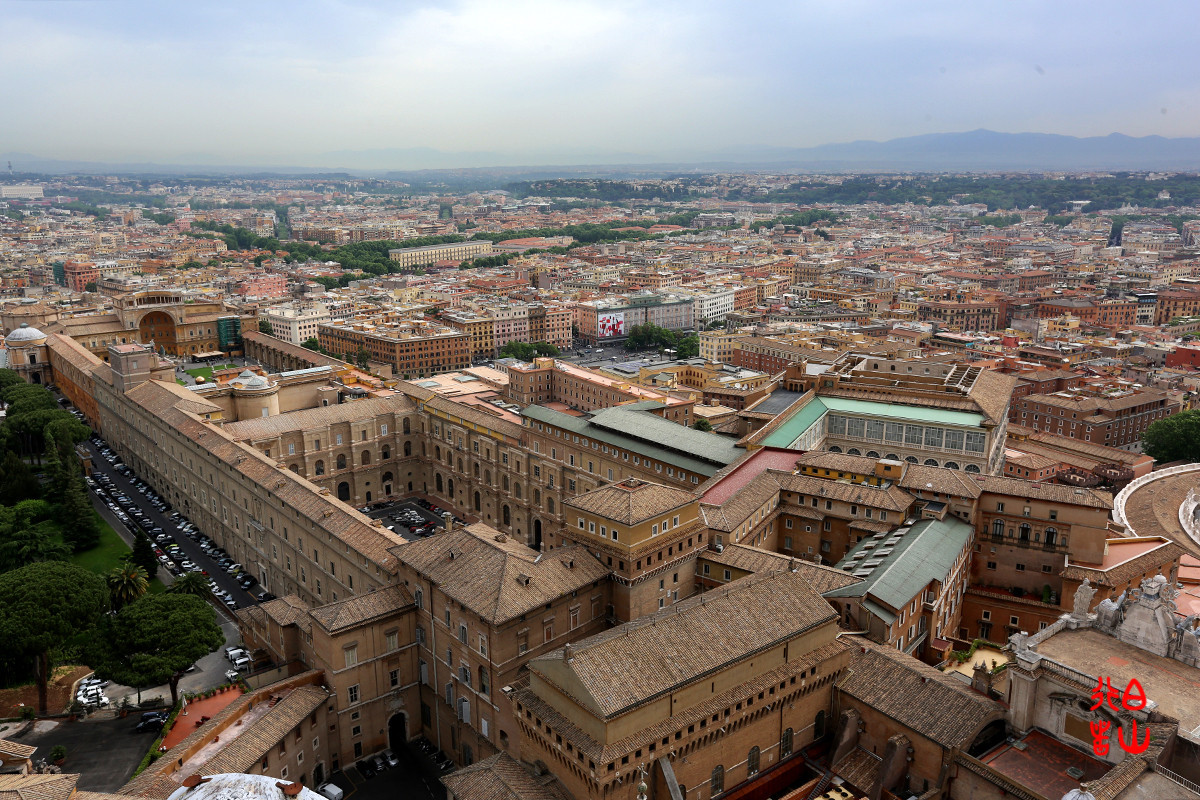 【梵蒂冈】圣彼得大教堂上看罗马