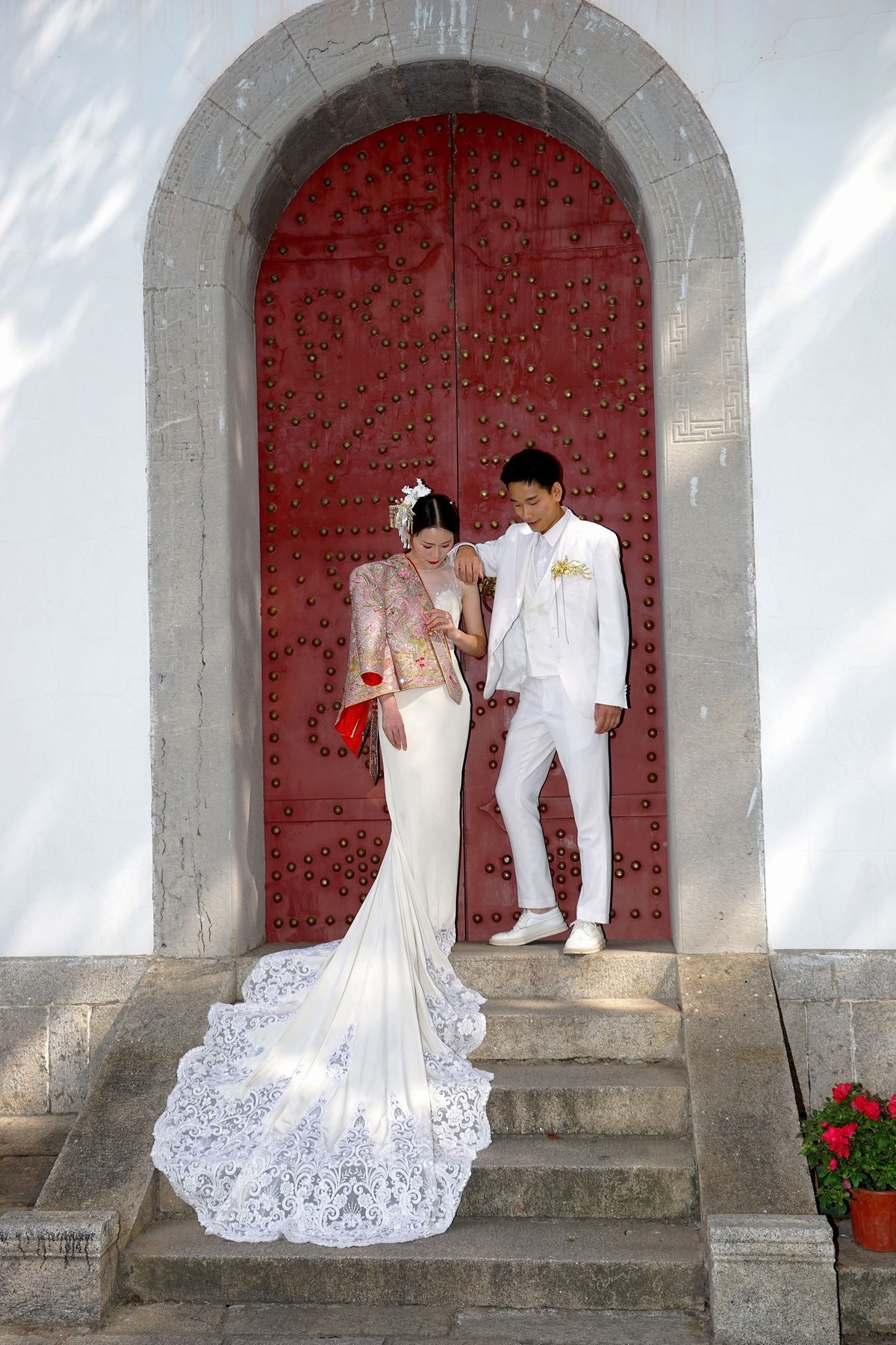 环境人像外拍---晴川阁山门下的新娘子！。。。。。。。。赠拍！