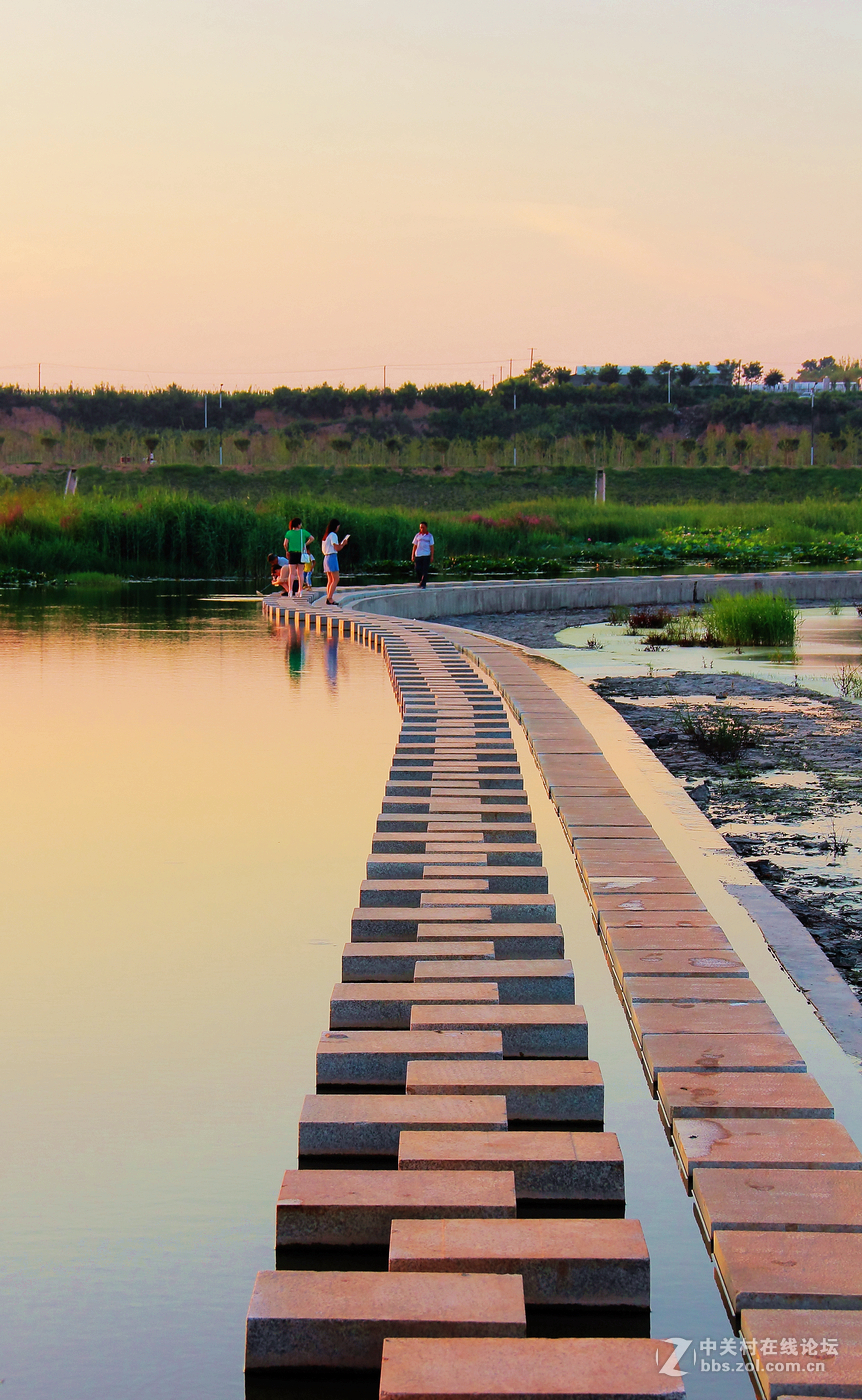 美丽的阎良石川河夕阳风光4