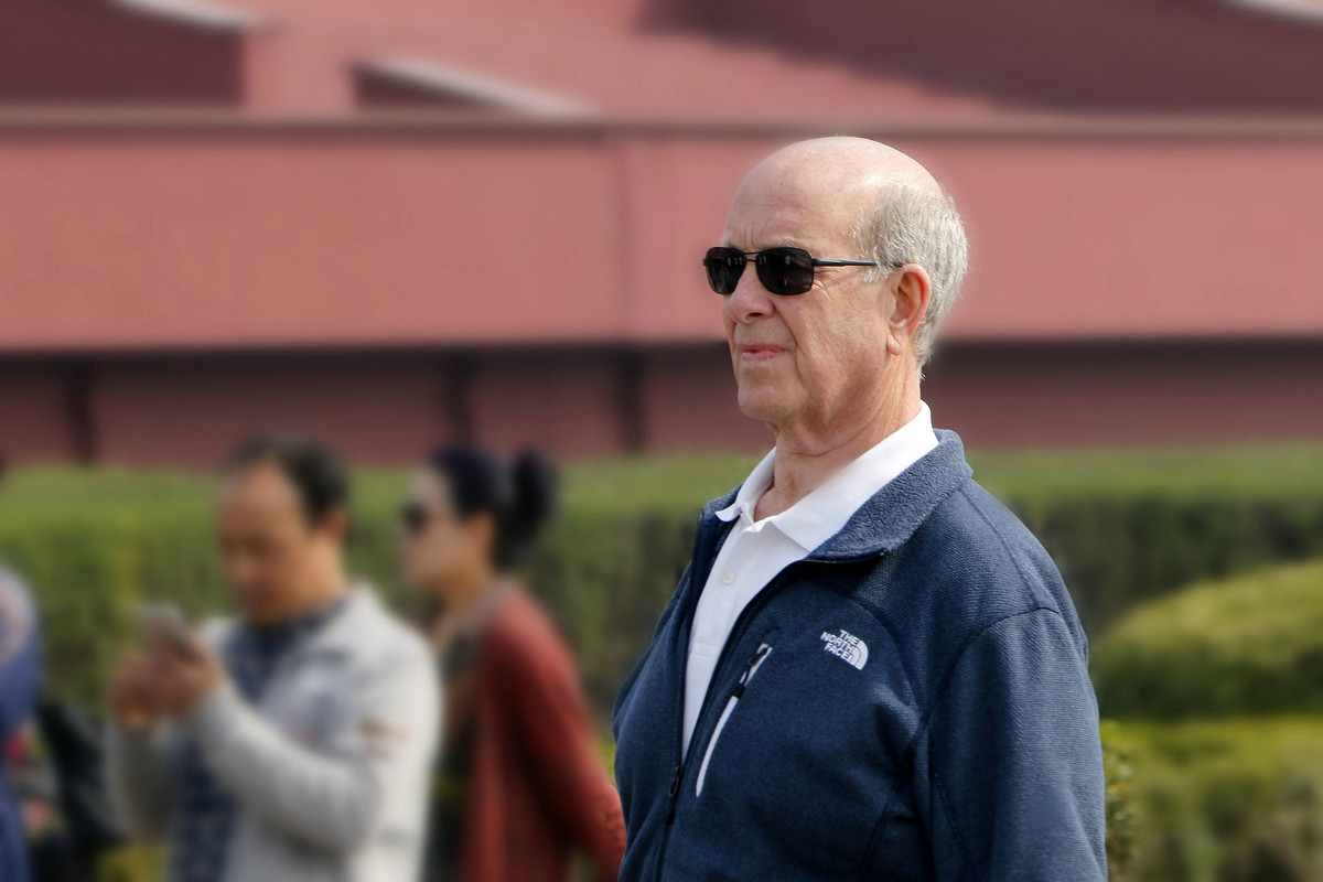 外国人在天安门广场