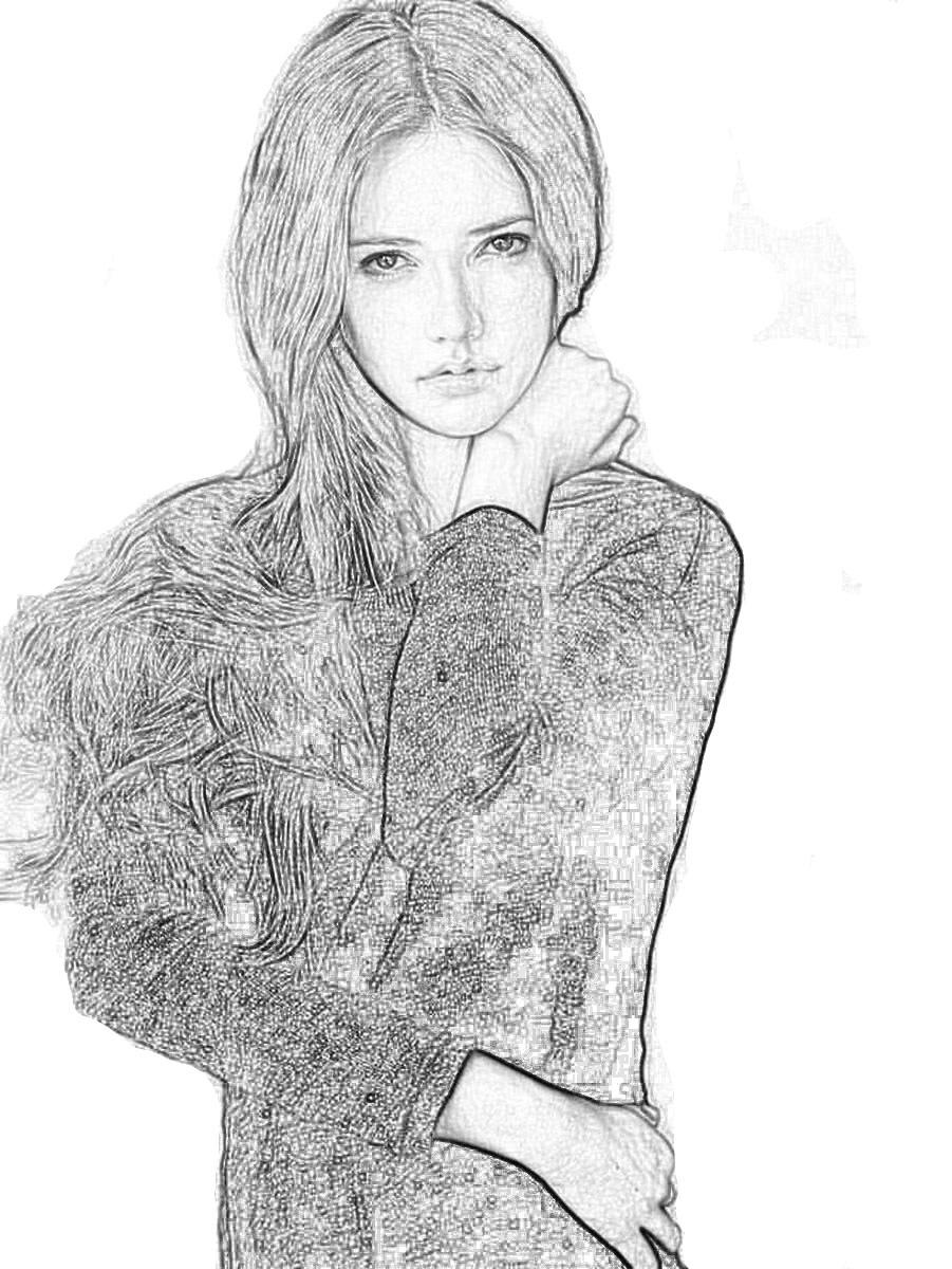 人物图片转为铅笔素描