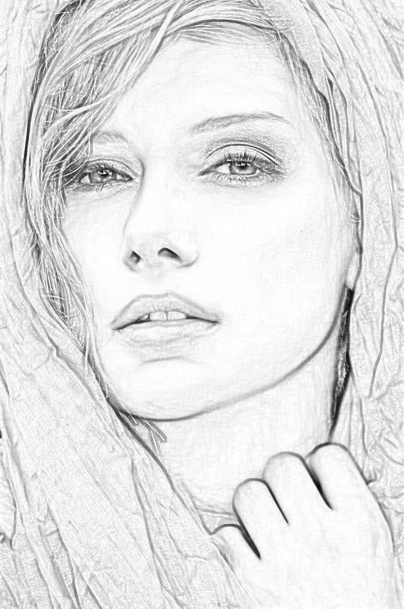 人物图片转为铅笔素描