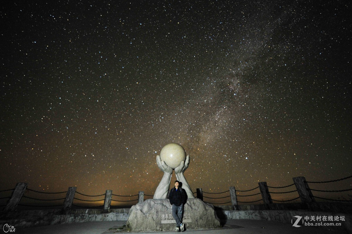 广东第一峰的星空