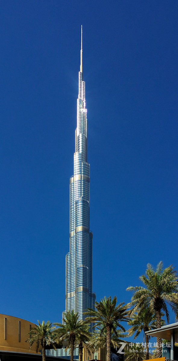迪拜哈利法塔鸟瞰