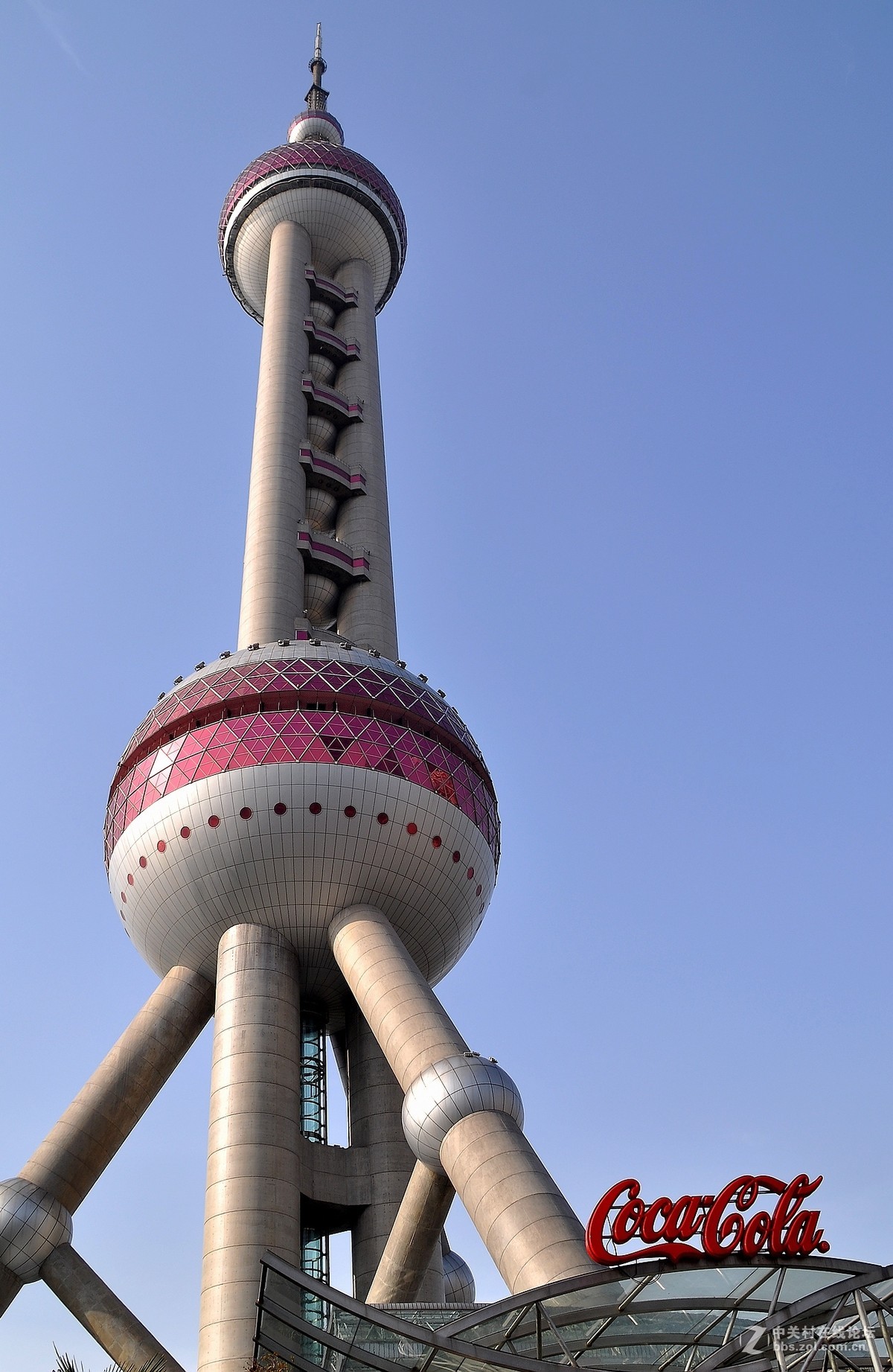 我上东方明珠塔拍的鸟瞰图