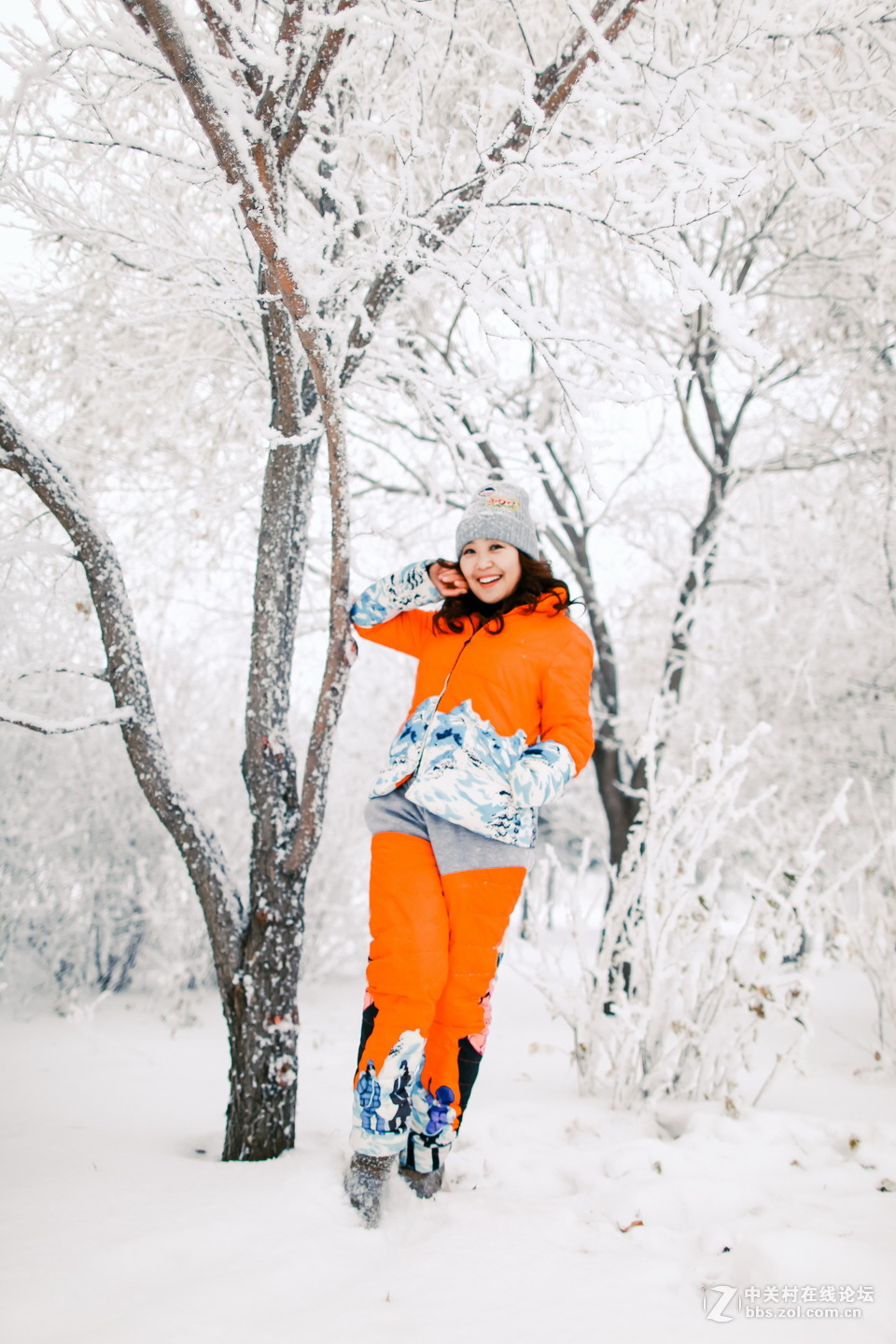 24L雾凇景色加人像