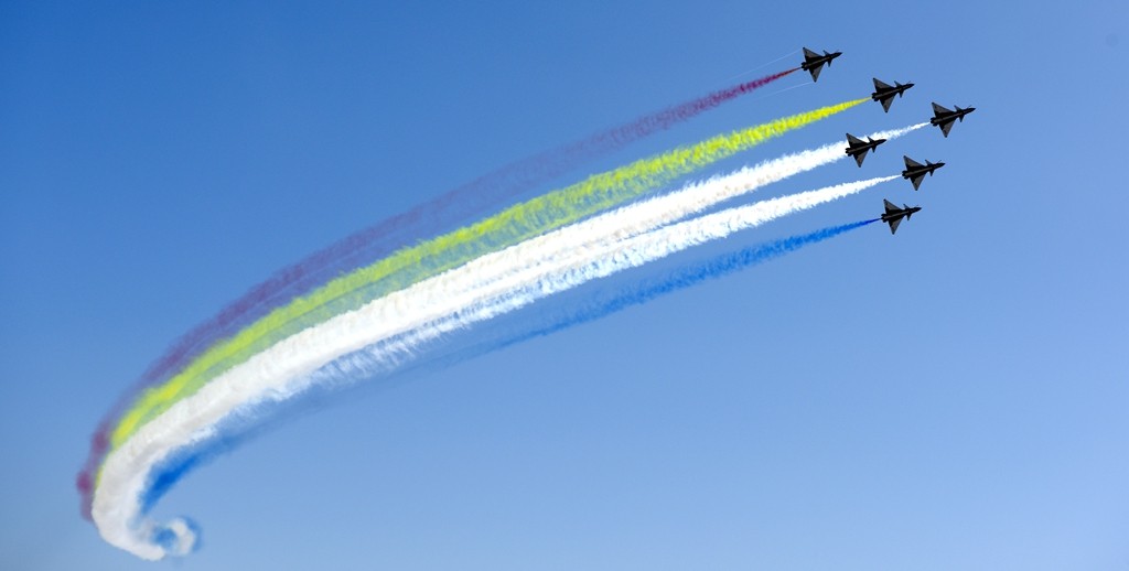 珠海航展（八一飞行表 演队）