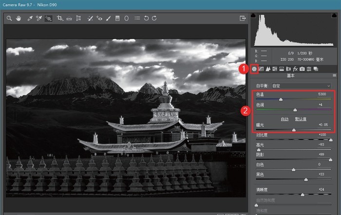 深度剖析 如何在ACR中制作高品质黑白影像