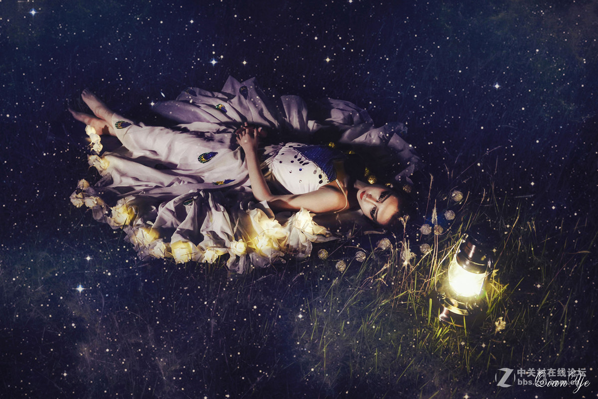 百微夜景人像——《星空少女》