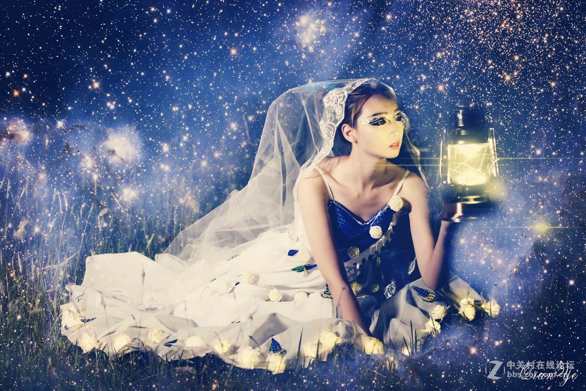 百微夜景人像——《星空少女》