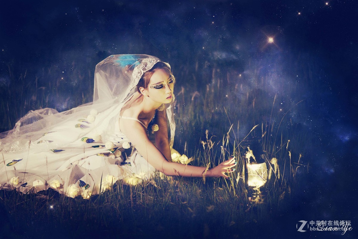 百微夜景人像——《星空少女》