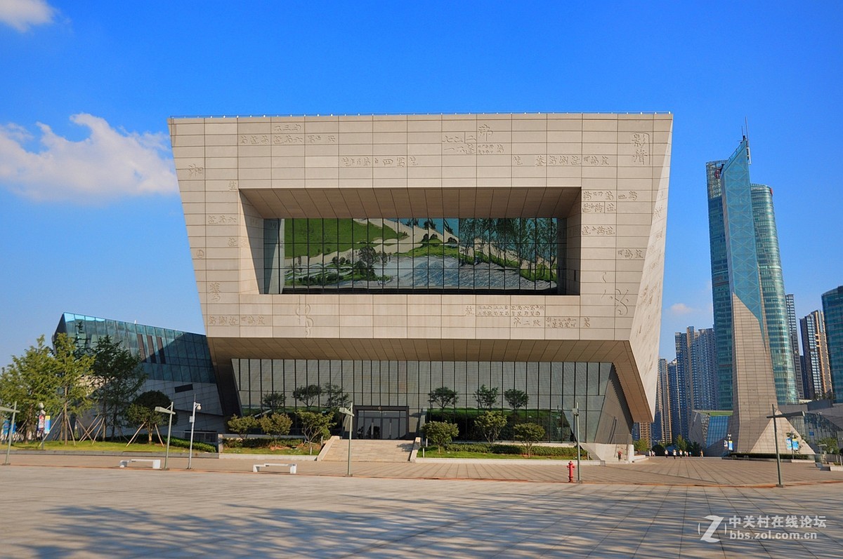长沙新建的三馆一厅宏伟建筑