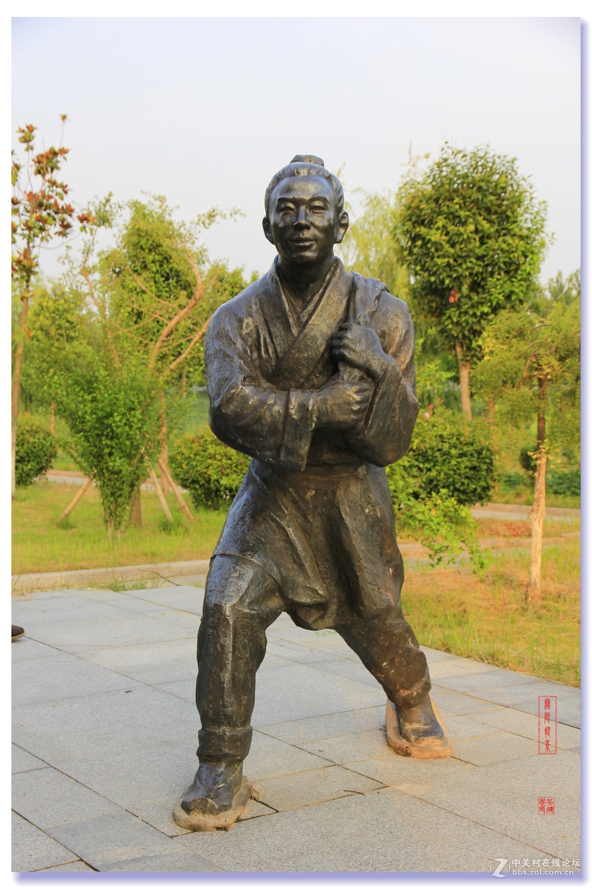 沛县安国文化广场雕像1