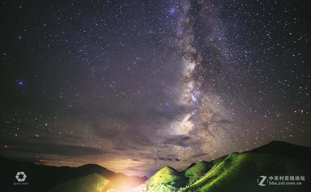 南山上的星空