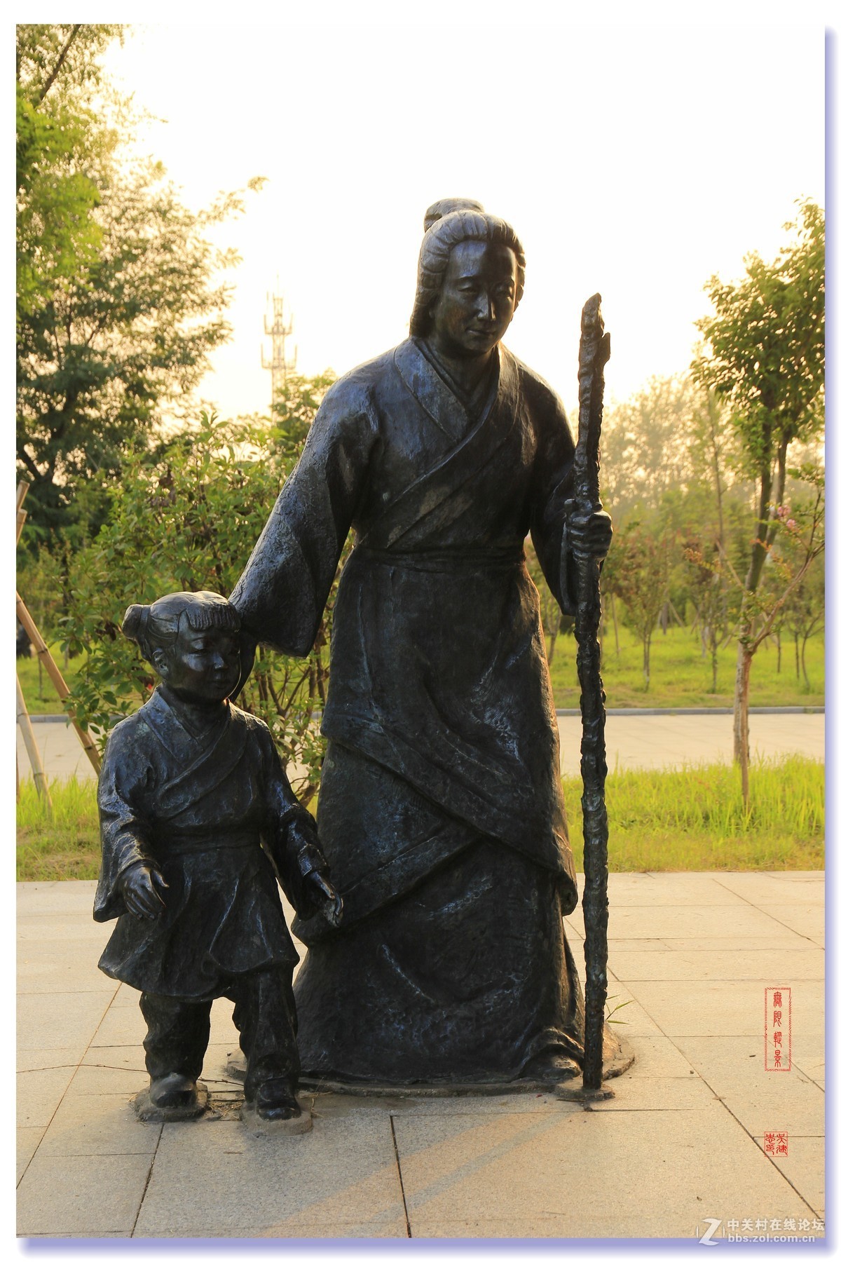 沛县安国文化广场雕像1