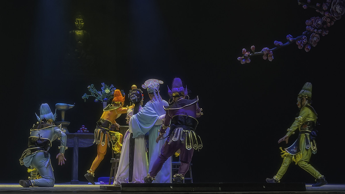 舞台摄影：新编川剧《目连之母》之[为儿愿守寡]