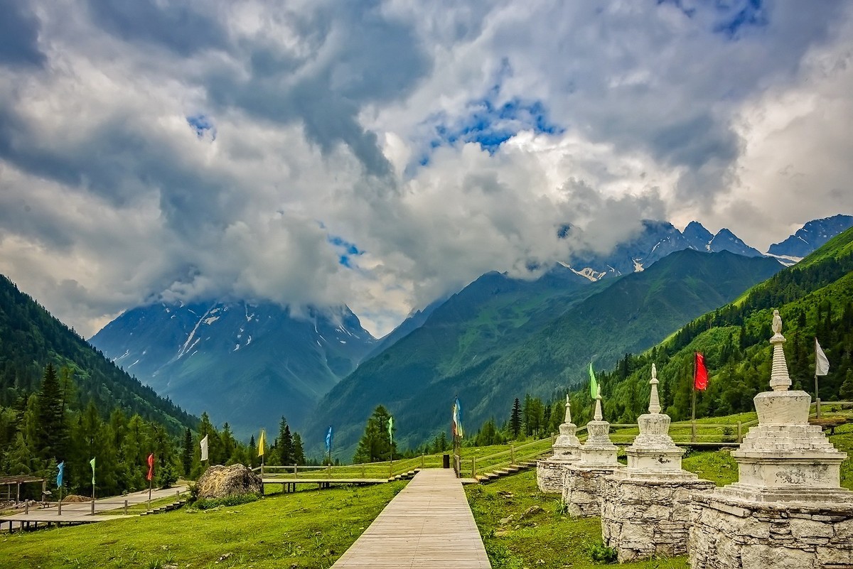川西风光四姑娘山之双桥沟景2