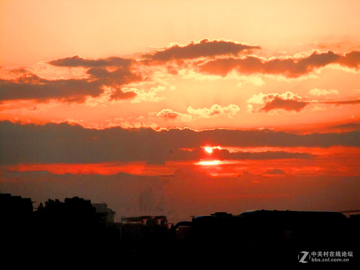 朝霞.晩霞.17.2.12..