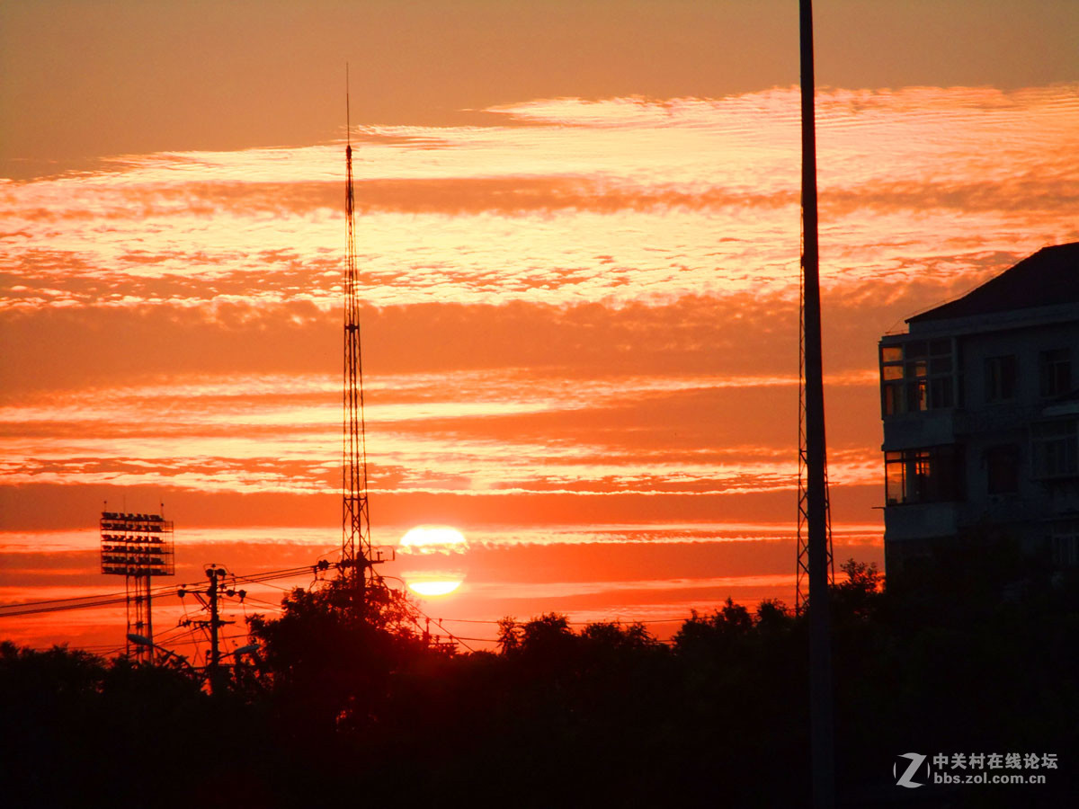 朝霞.晩霞.17.2.12..