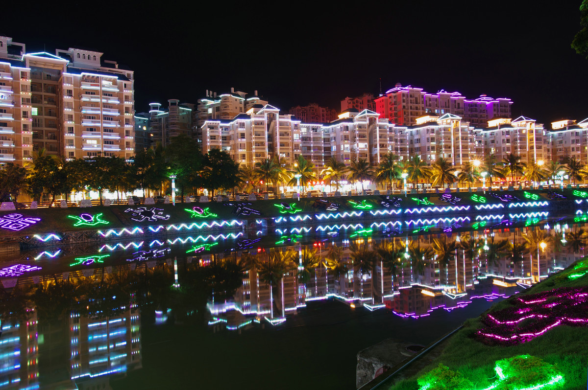 保亭夜景图片图片