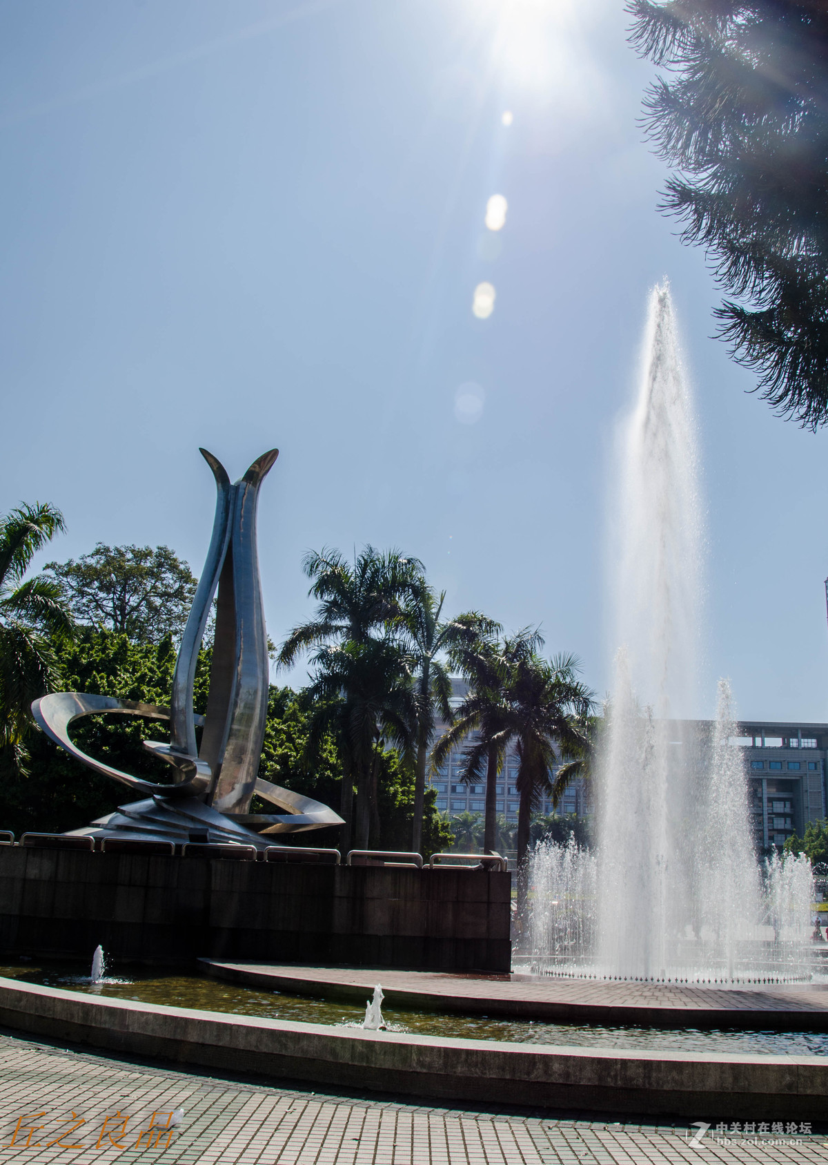 春光明媚的莞城文化广场