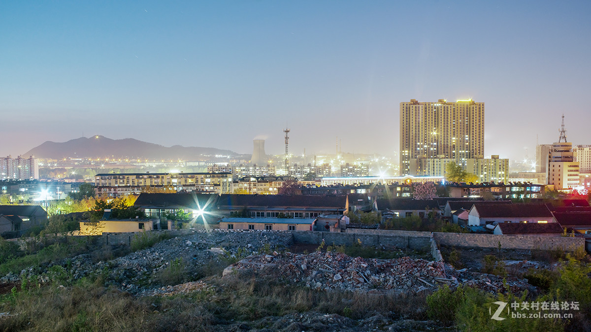 家门口夜景-中关村在线摄影论坛