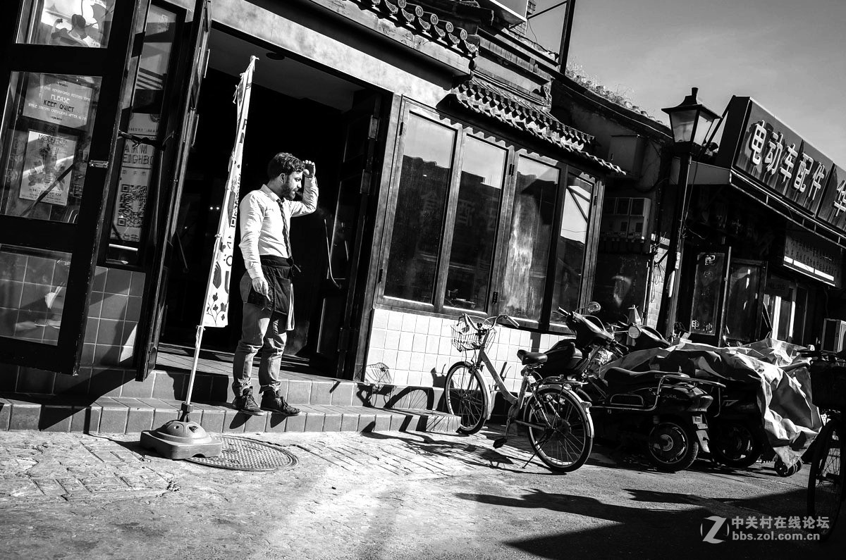 一组街上黑白盲拍