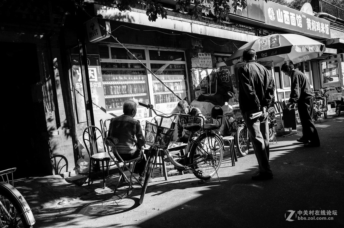 一组街上黑白盲拍