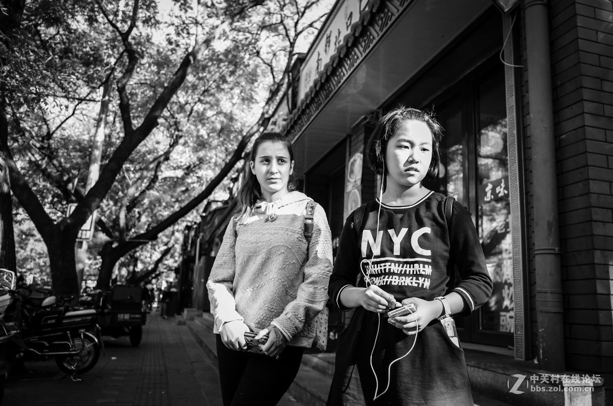 一组街上黑白盲拍