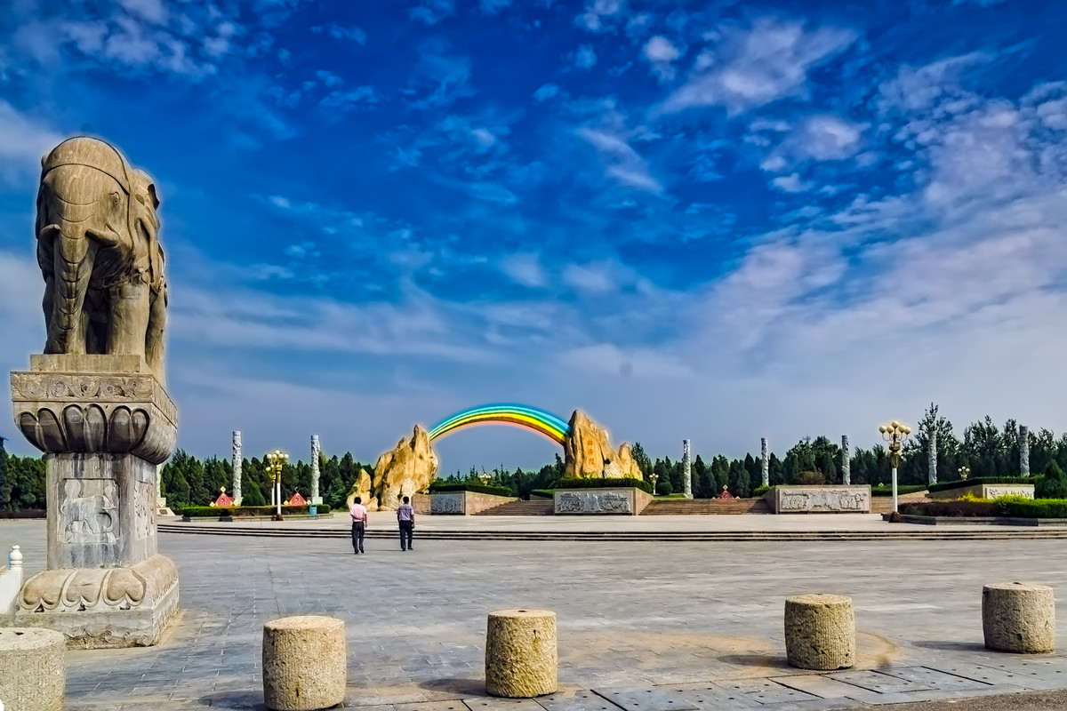 山西好风光之运城舜帝陵风景区之舜帝公园