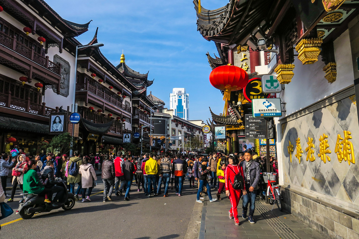 上海豫园2016年元旦盛况